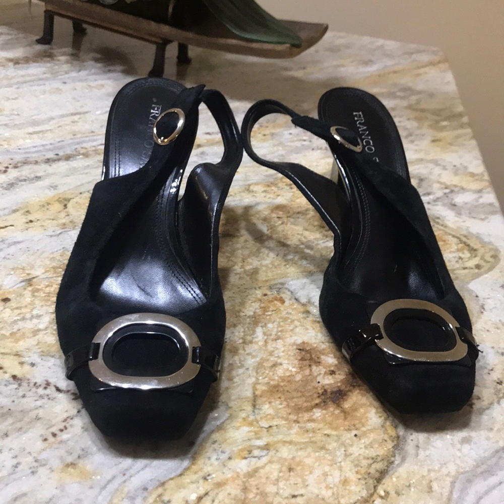 Franco Sarto suede heels